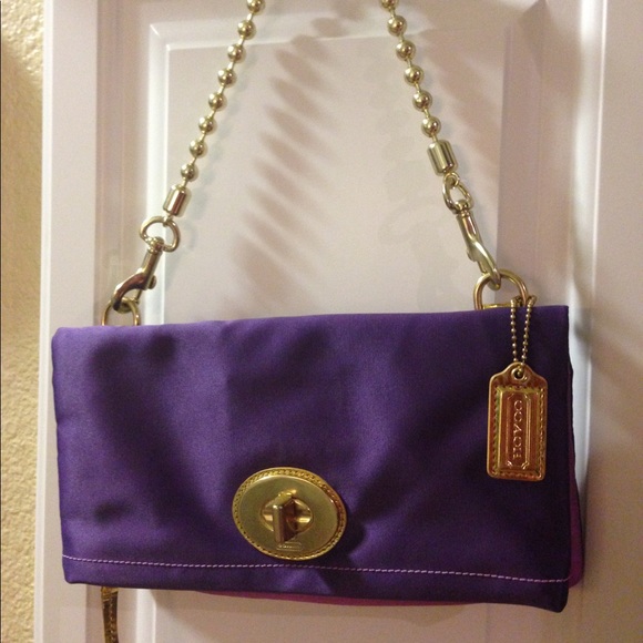 Coach Handbags - Authentic Coach fold over clutch/purse